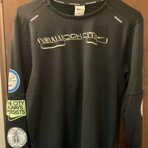 Nike Black Long Sleeve Tee with New York City Design